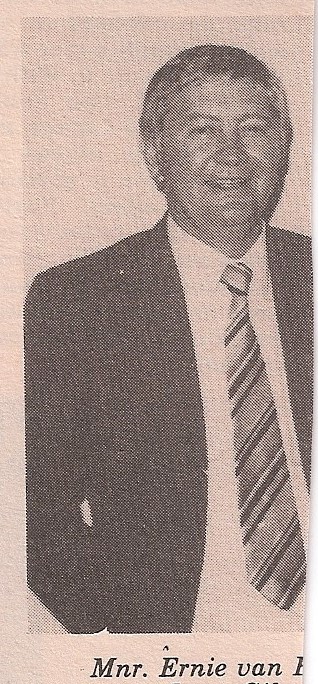 Thanks Ernie van Biljon, for seeing to it that I made it to America!