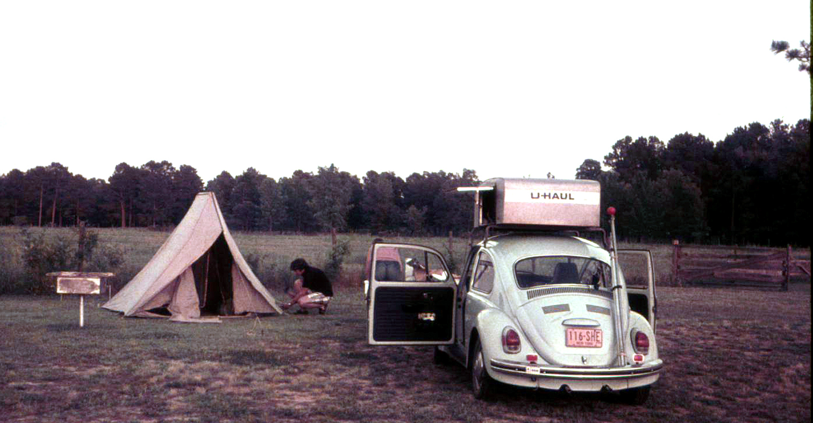 Larry VW Bug Camping